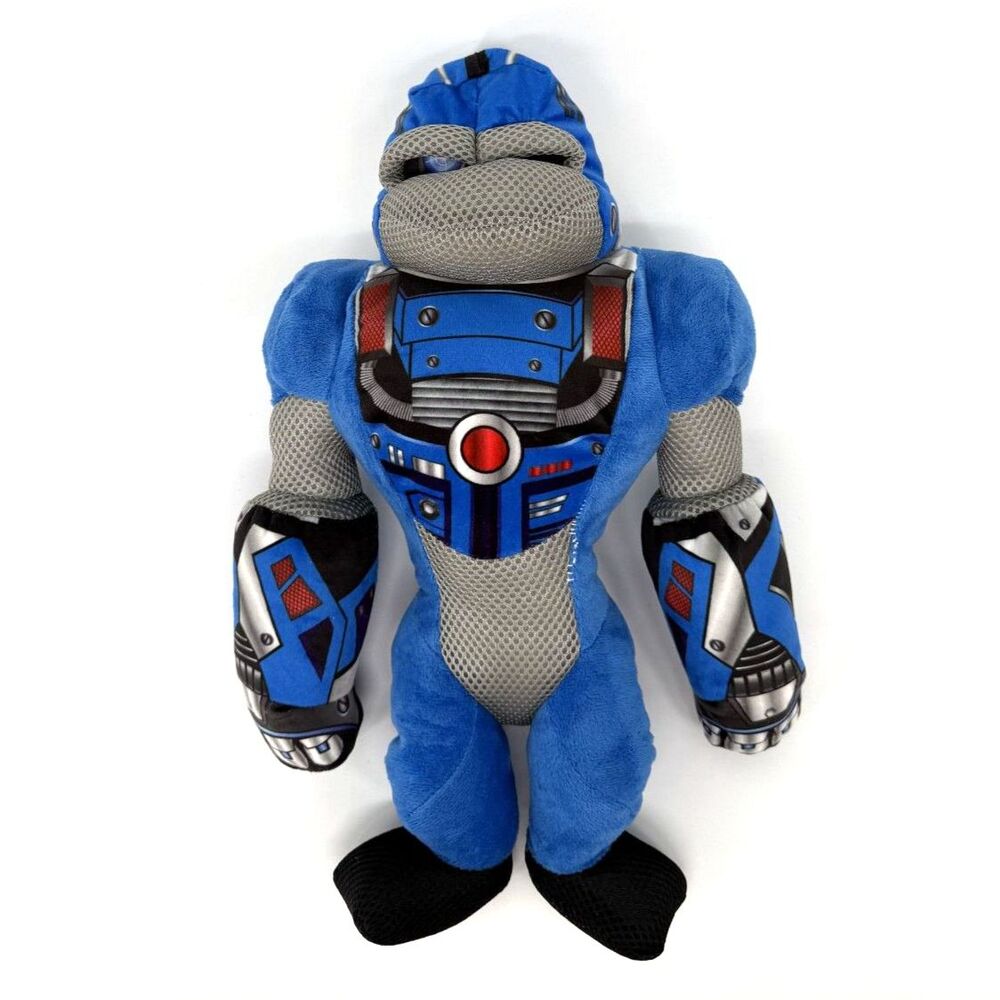 Big T Toys Blue Robotic Robot Ape Plush 17" Rare*